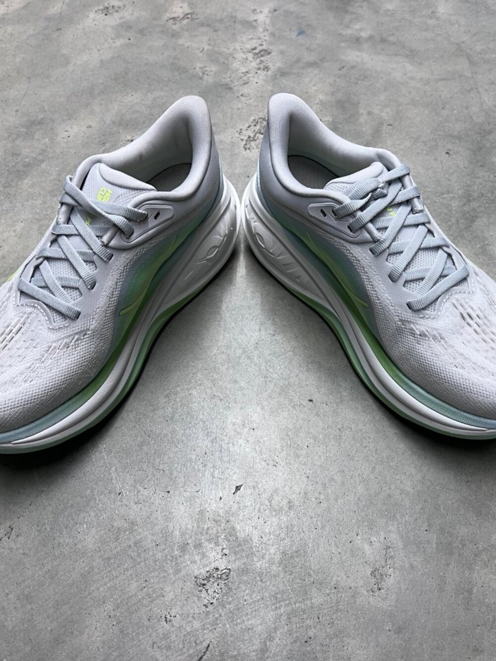 Hoka Clifton Pro Cosmic Grey Neon Wmn's Running Shoes 1176530/CNNY - New - Picture 5 of 6